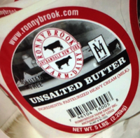 Butter, Brick, Unsalted (5 lbs)
