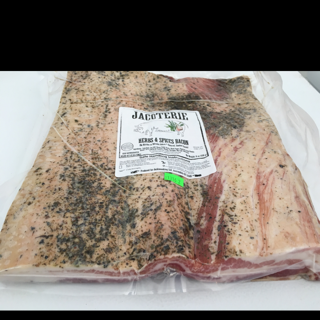 Bacon, Herbs And Spices, Sliced, (5 lbs)