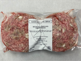 Ground Beef Burger with Everything Bacon (8 x 1lbs Packs)