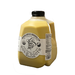 Honey Mustard Hot Sauce, GOLD TOOTH, Fermented-Probiotic (1xQuart) NFR